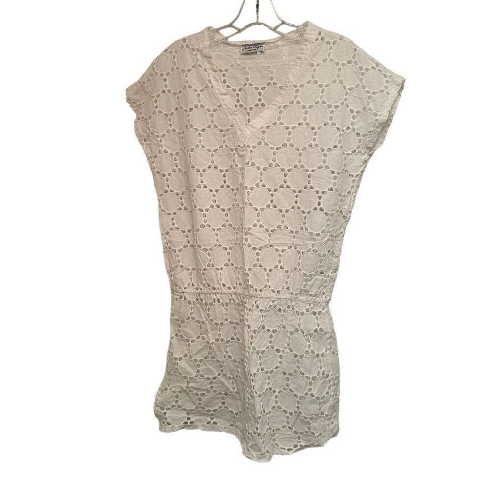 Jordan Taylor white eyelet coverup - size s
